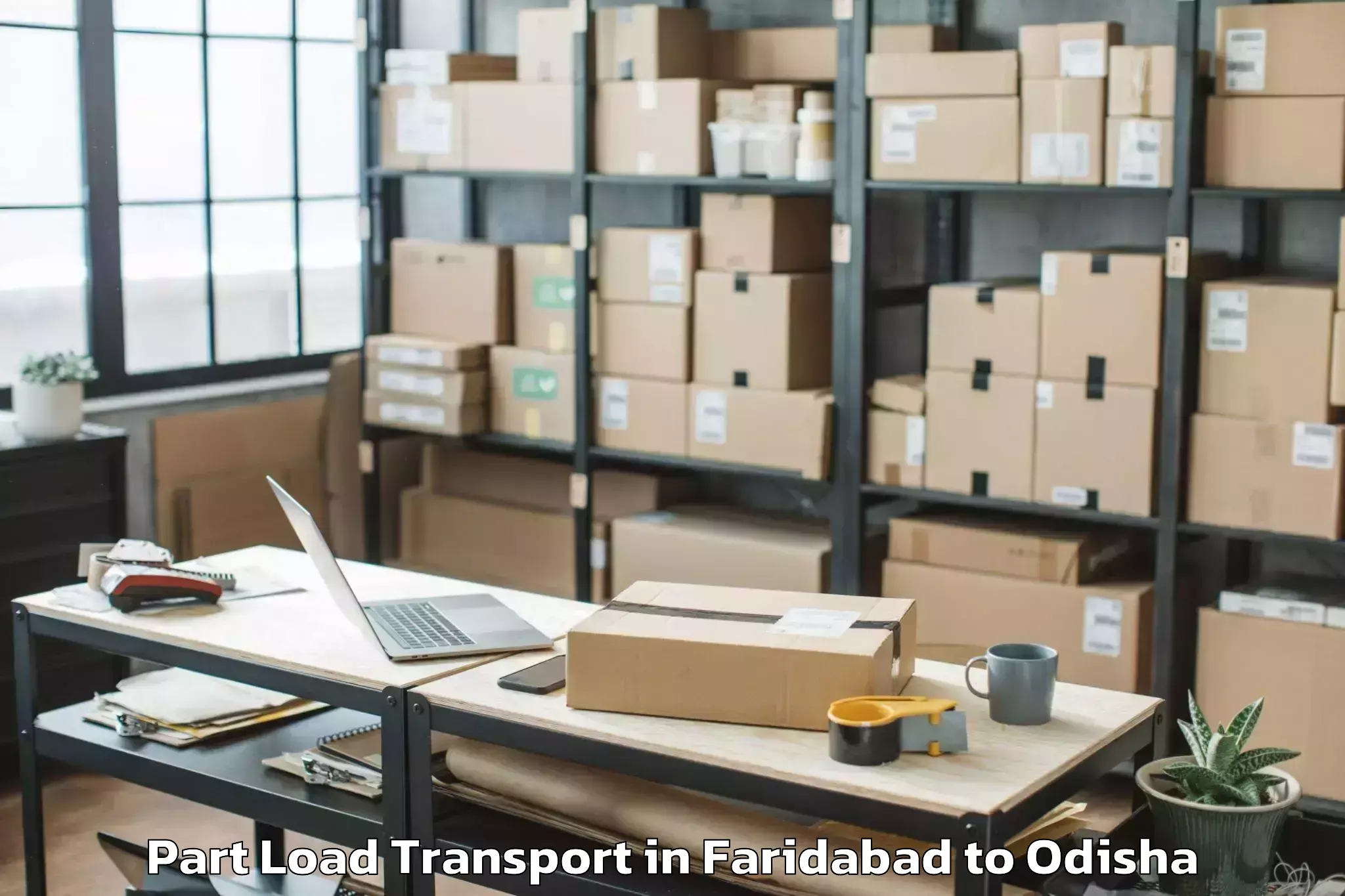 Faridabad to Kalinganagar Part Load Transport